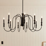 Kichler Karthe 9-Light Black Farmhouse Chandelier
