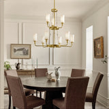 Kichler Vetivene 9-Light Gold French Country/Cottage Chandelier