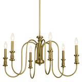 Kichler Karthe 6-Light Gold French Country/Cottage Chandelier