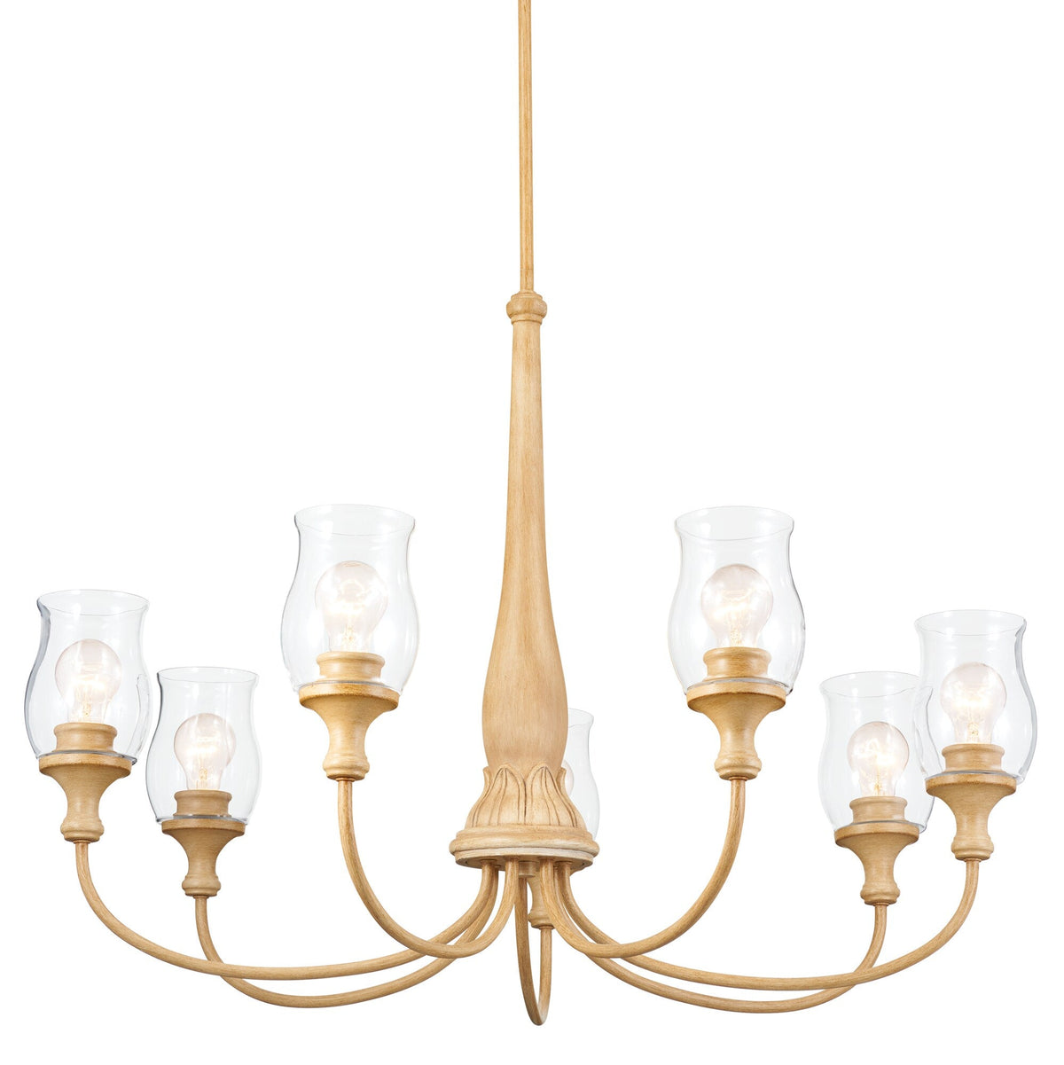 Kichler Melis 7-Light Brown Farmhouse Chandelier