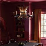 Kichler Baile 6-Light Black Farmhouse Chandelier