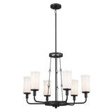 Kichler Vetivene 6-Light Black Farmhouse Chandelier