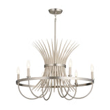 Kichler Baile 6-Light Brushed Nickel Farmhouse Chandelier