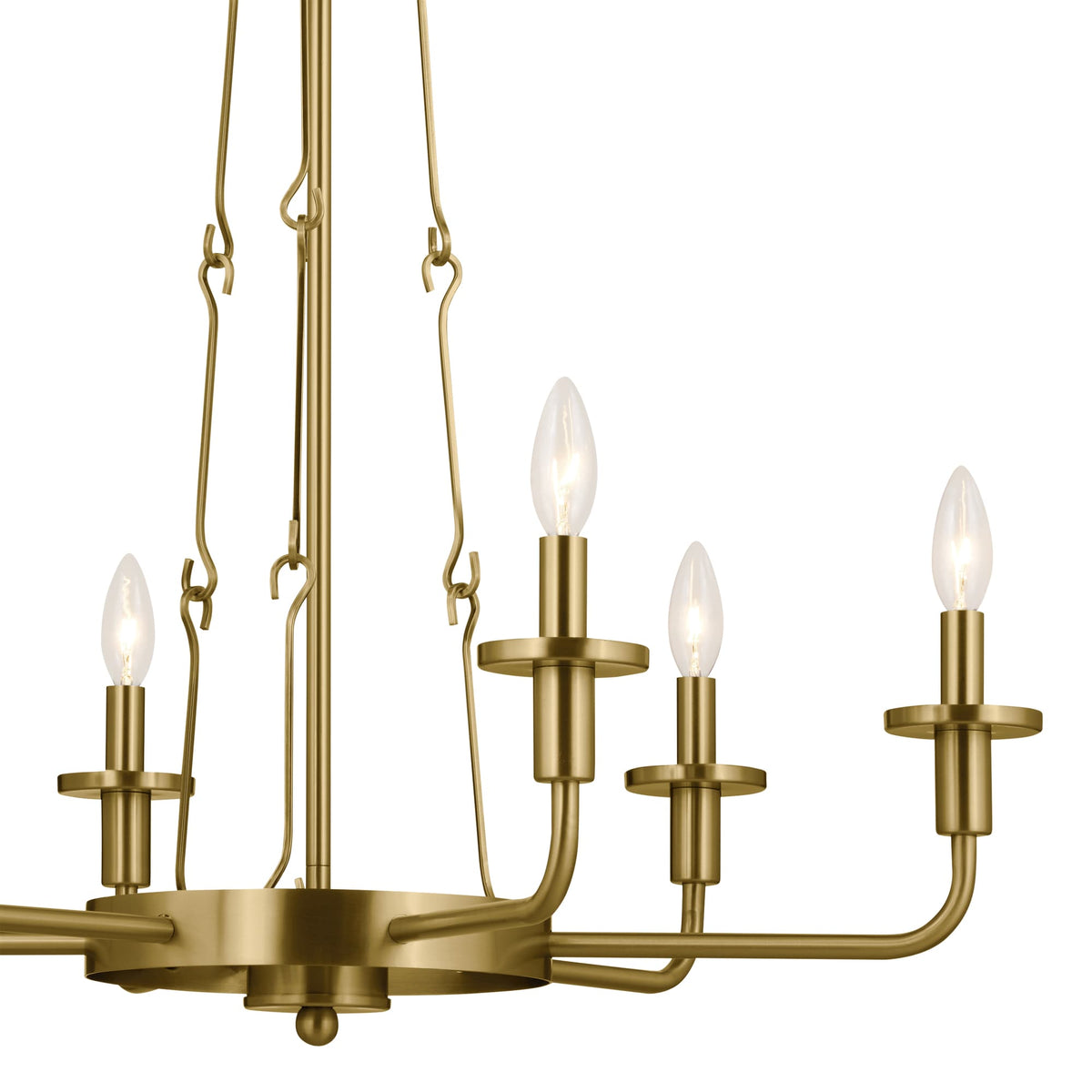 Kichler Vetivene 6-Light Gold French Country/Cottage Chandelier