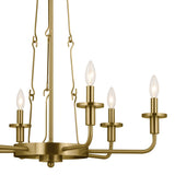Kichler Vetivene 6-Light Gold French Country/Cottage Chandelier