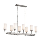 Kichler Vetivene 8-Light Pewter Farmhouse Chandelier
