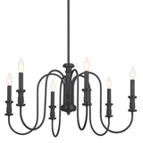 Kichler Karthe 6-Light Black Farmhouse Chandelier