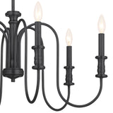 Kichler Karthe 6-Light Black Farmhouse Chandelier