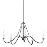 Kichler Freesia 5-Light Gray Farmhouse Chandelier