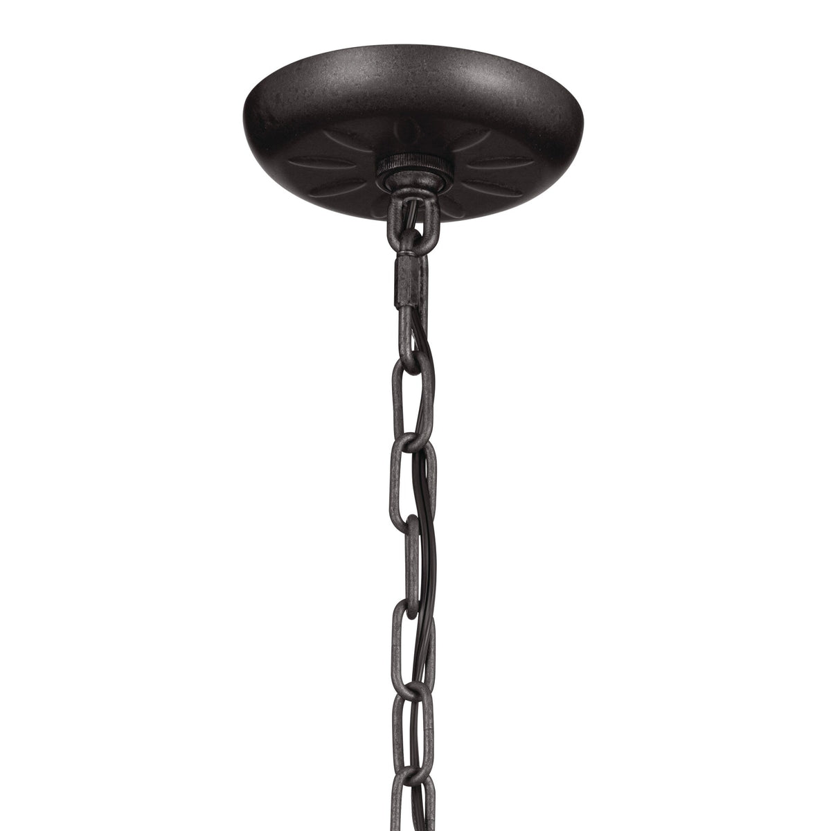 Kichler Heddle 3-Light Gray Farmhouse Chandelier