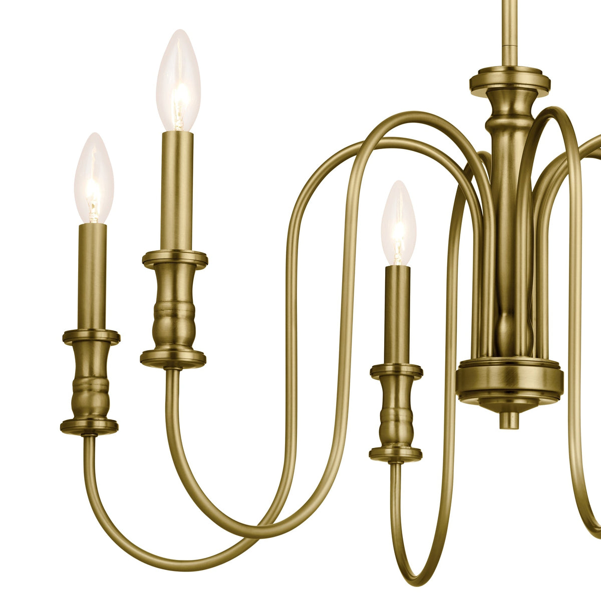 Kichler Karthe 6-Light Gold French Country/Cottage Chandelier