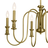 Kichler Karthe 6-Light Gold French Country/Cottage Chandelier