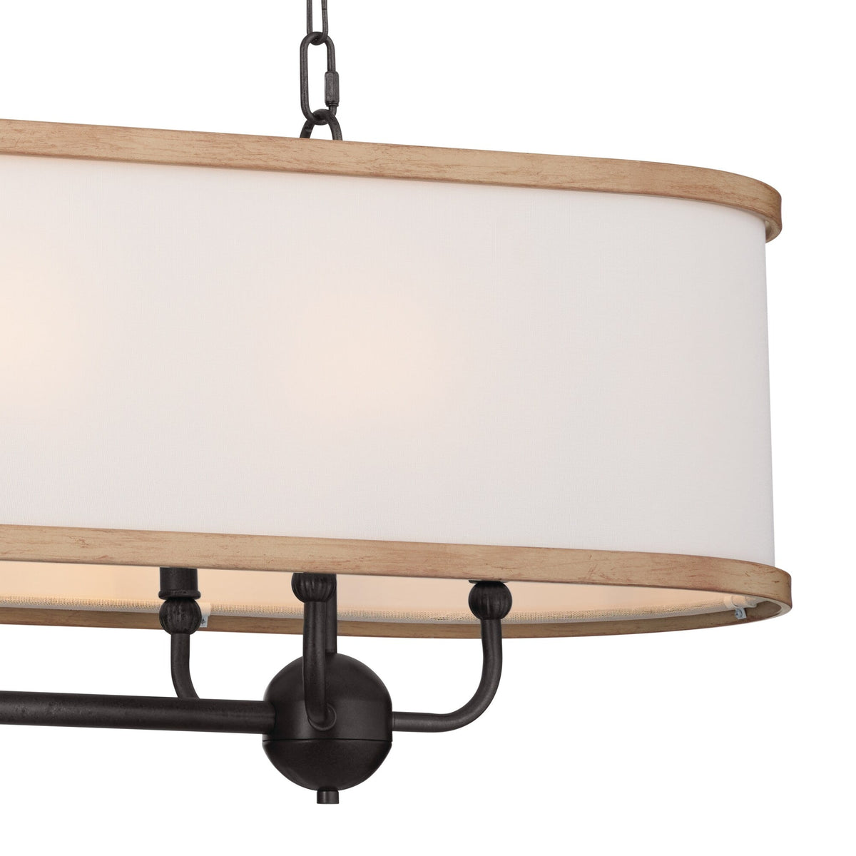 Kichler Heddle 8-Light Gray Farmhouse Chandelier