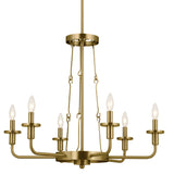 Kichler Vetivene 6-Light Gold French Country/Cottage Chandelier