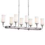 Kichler Vetivene 8-Light Pewter Farmhouse Chandelier