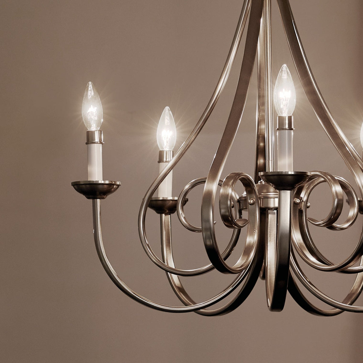 Kichler Dover 5-Light Brushed Nickel Traditional Chandelier