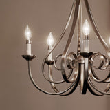 Kichler Dover 5-Light Brushed Nickel Traditional Chandelier