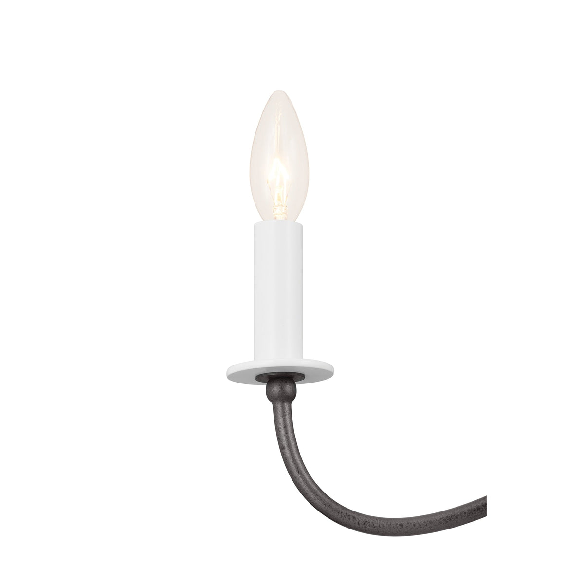 Kichler Freesia 5-Light Gray Farmhouse Chandelier
