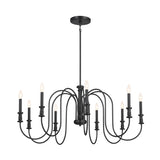 Kichler Karthe 9-Light Black Farmhouse Chandelier