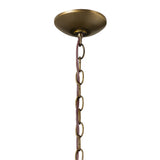 Kichler Dame 3-Light Character Bronze Farmhouse Clear Glass Lantern Medium Hanging Pendant Light
