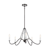Kichler Freesia 5-Light Gray Farmhouse Chandelier