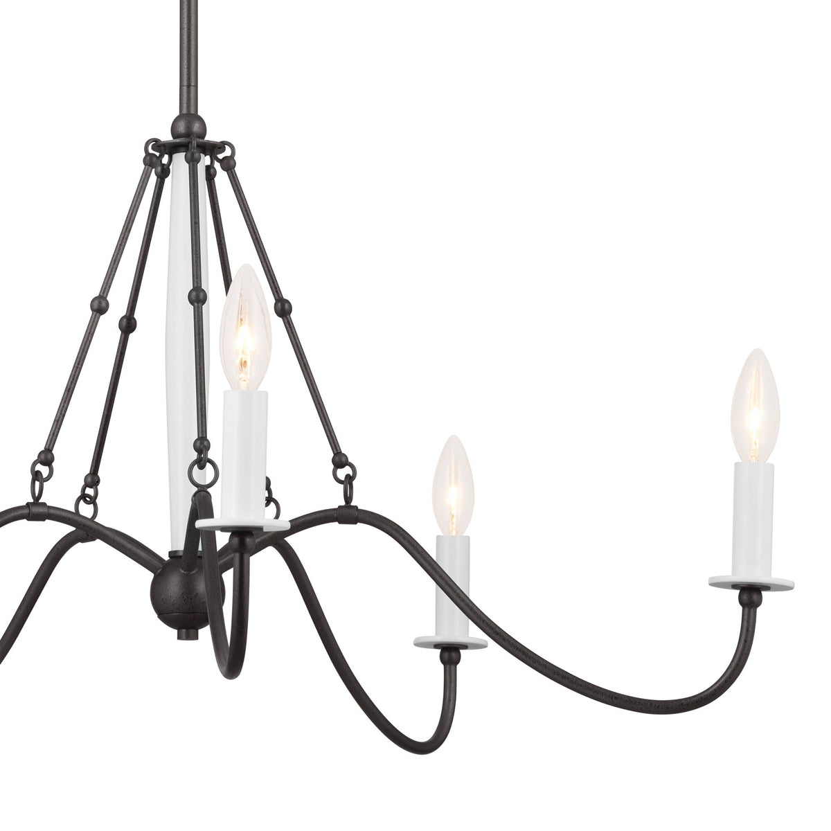Kichler Freesia 5-Light Gray Farmhouse Chandelier