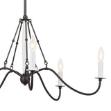 Kichler Freesia 5-Light Gray Farmhouse Chandelier
