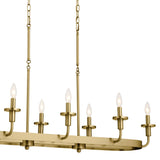 Kichler Vetivene 8-Light Gold French Country/Cottage Chandelier