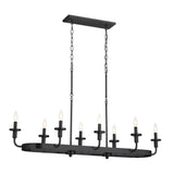 Kichler Vetivene 8-Light Black Farmhouse Chandelier