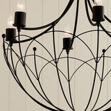 Kichler Topiary 6-Light Black Farmhouse Chandelier
