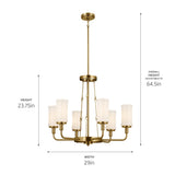 Kichler Vetivene 6-Light Gold French Country/Cottage Chandelier