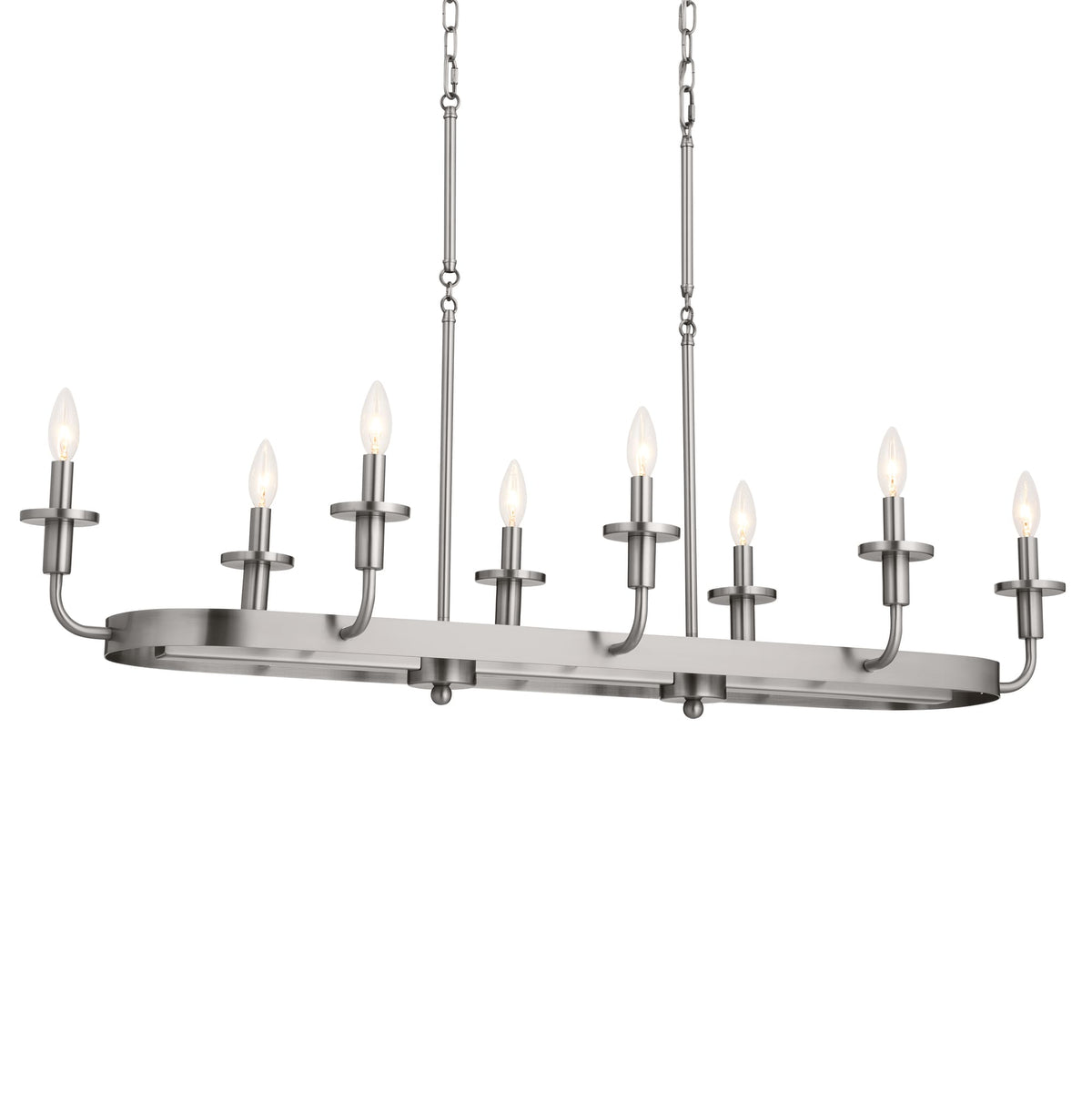 Kichler Vetivene 8-Light Pewter Farmhouse Chandelier