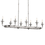 Kichler Vetivene 8-Light Pewter Farmhouse Chandelier