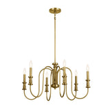 Kichler Karthe 6-Light Gold French Country/Cottage Chandelier