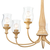 Kichler Melis 7-Light Brown Farmhouse Chandelier