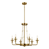 Kichler Vetivene 6-Light Gold French Country/Cottage Chandelier