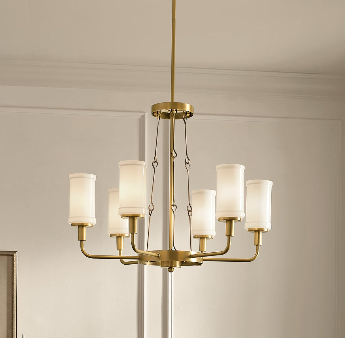 Kichler Vetivene 6-Light Gold French Country/Cottage Chandelier