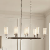 Kichler Vetivene 8-Light Pewter Farmhouse Chandelier