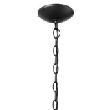 Kichler Dame 3-Light Textured Black Farmhouse Clear Glass Lantern Medium Hanging Pendant Light
