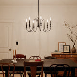 Kichler Karthe 6-Light Black Farmhouse Chandelier