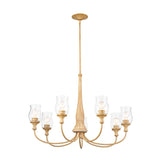 Kichler Melis 7-Light Brown Farmhouse Chandelier