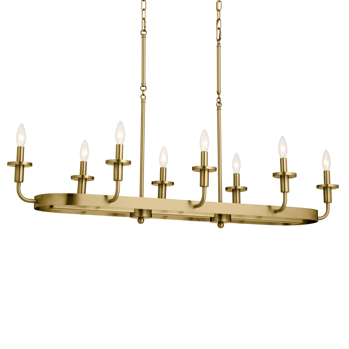 Kichler Vetivene 8-Light Gold French Country/Cottage Chandelier