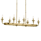 Kichler Vetivene 8-Light Gold French Country/Cottage Chandelier