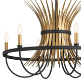 Kichler Baile 6-Light Black Farmhouse Chandelier