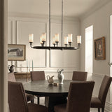 Kichler Vetivene 8-Light Black Farmhouse Chandelier