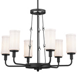 Kichler Vetivene 6-Light Black Farmhouse Chandelier