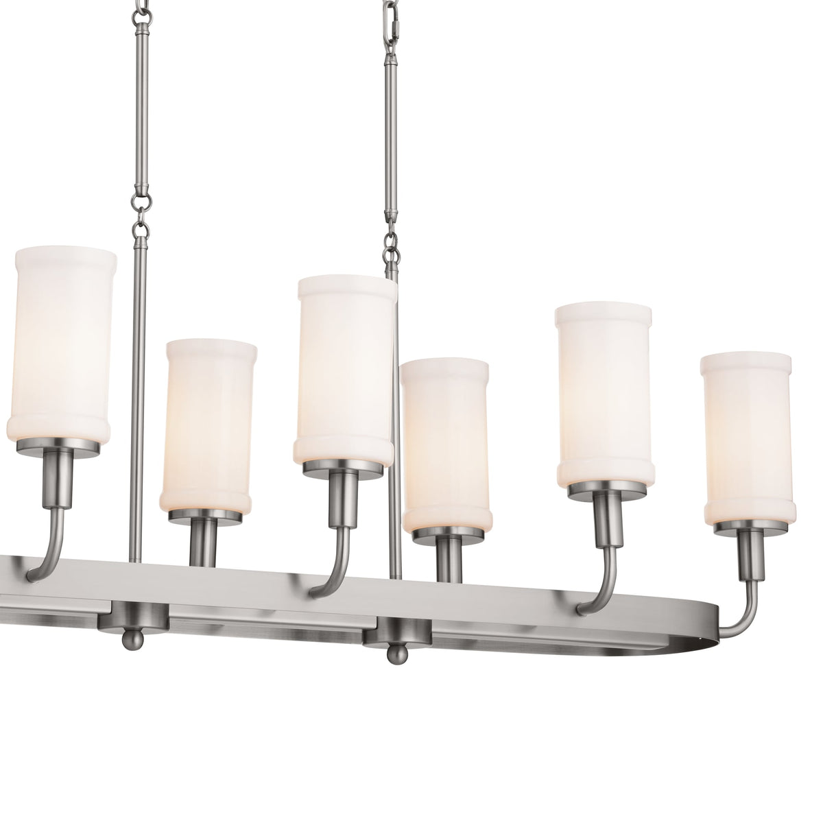 Kichler Vetivene 8-Light Pewter Farmhouse Chandelier