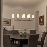 Kichler Vetivene 8-Light Pewter Farmhouse Chandelier