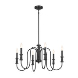 Kichler Karthe 6-Light Black Farmhouse Chandelier