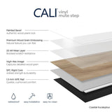 CALI Mute Step Coastal Eucalyptus Brown 20-mil x 7-in W x 48-in L Waterproof Interlocking Luxury Vinyl Plank Flooring (24.03-sq ft/ Carton)